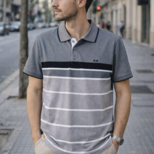 dusty lavender polo collar t shirt (copy)