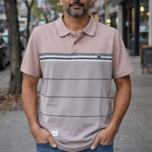 purple mix polo collar t shirt (copy)