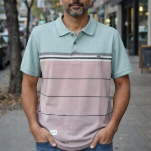 sea green polo collar t shirt