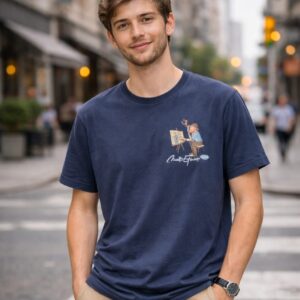 black round neck t shirt