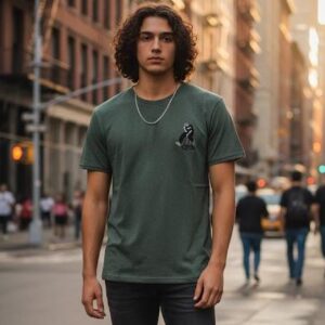 green round neck t shirt