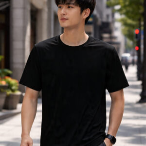 cream color round neck sports t shirt (copy)