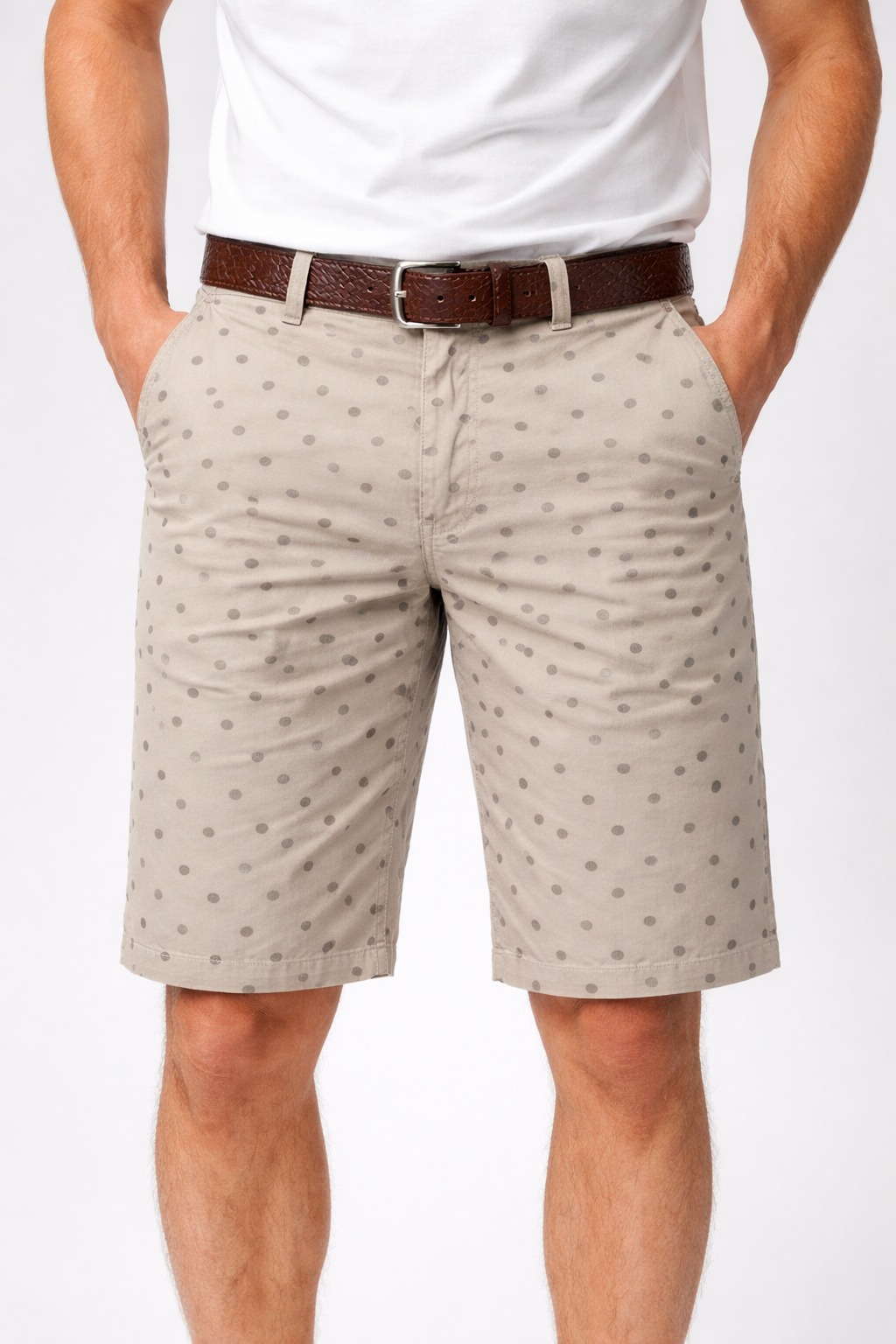 light beige shorts