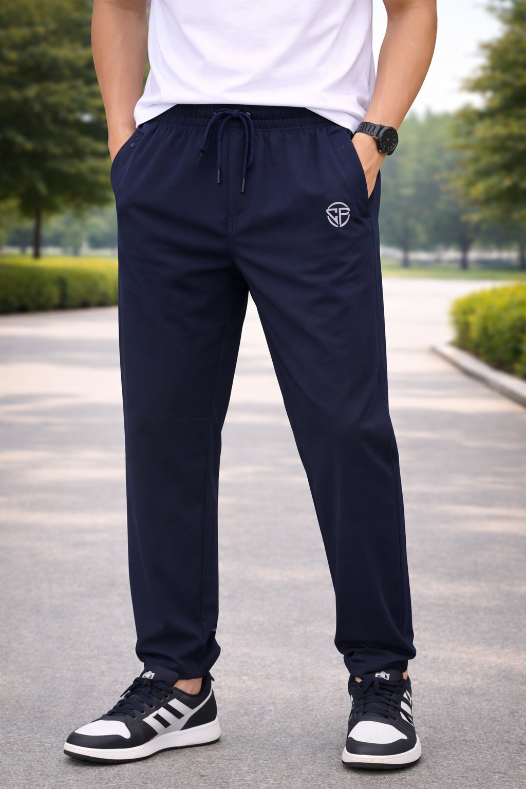 blue color track pant