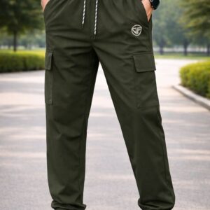 blue side cargo pockets track pant (copy)