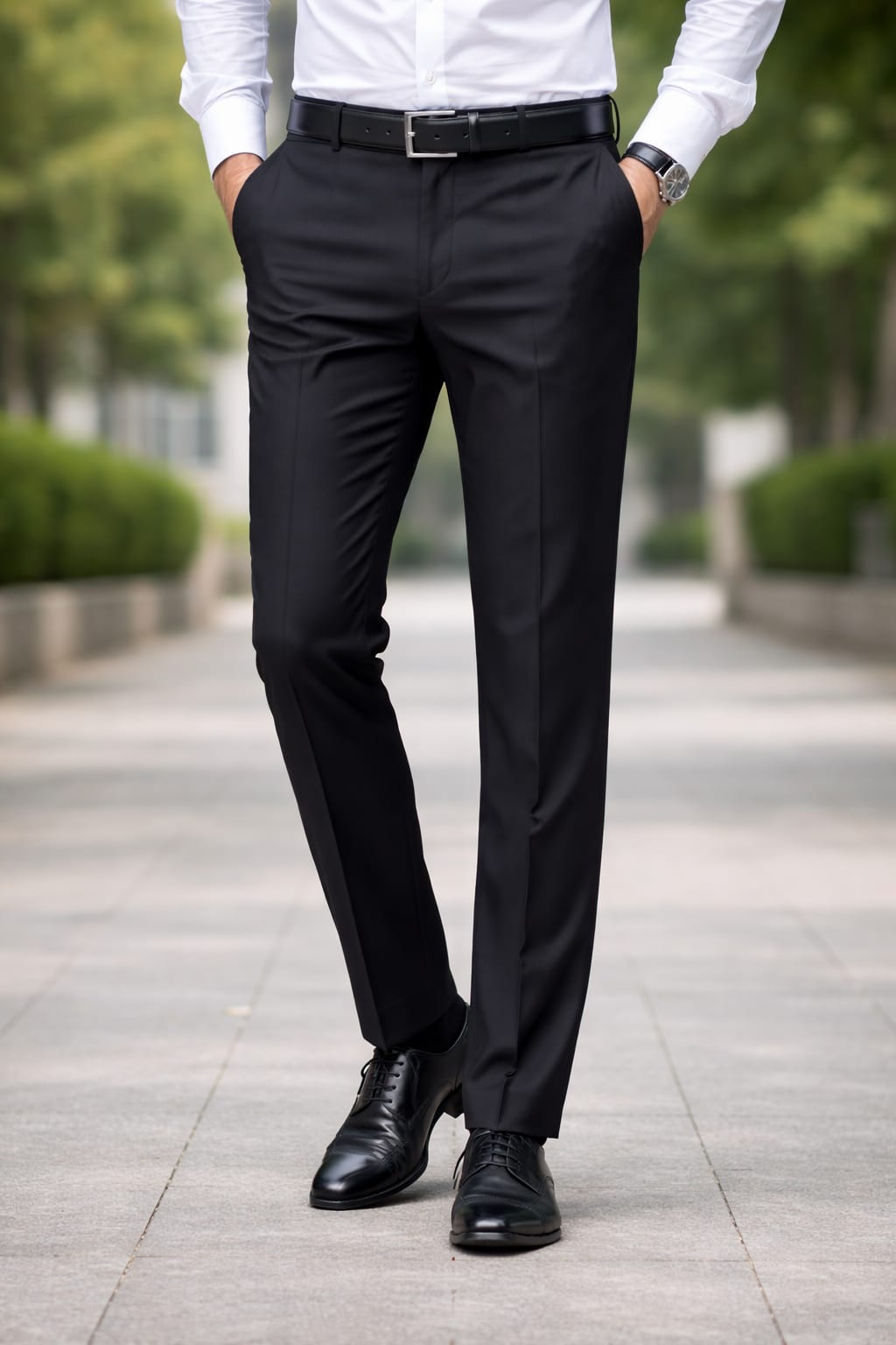 jet black formal pant
