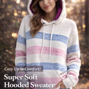 soft half white hoodie for women