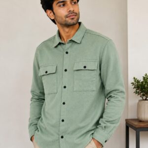 baggy fit shirt combination of stark white and black.