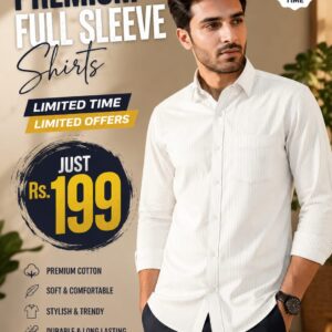 orange stripe koren linen shirt for men