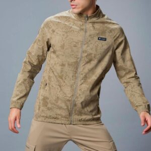 technosport hi neck woven 2 way stretch jacket xl