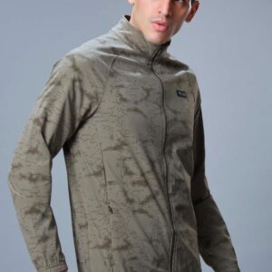technosport hi neck woven 2 way stretch jacket xl