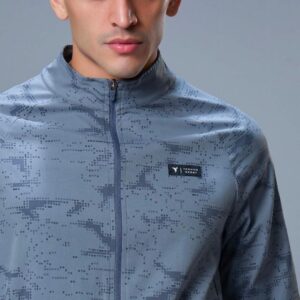 technosport hi neck woven 2 way stretch jacket xl