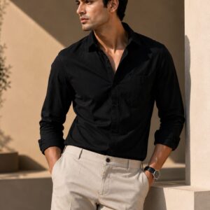 blue oxford plain shirt for men (copy)