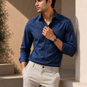 white oxford plain shirt for men (copy)