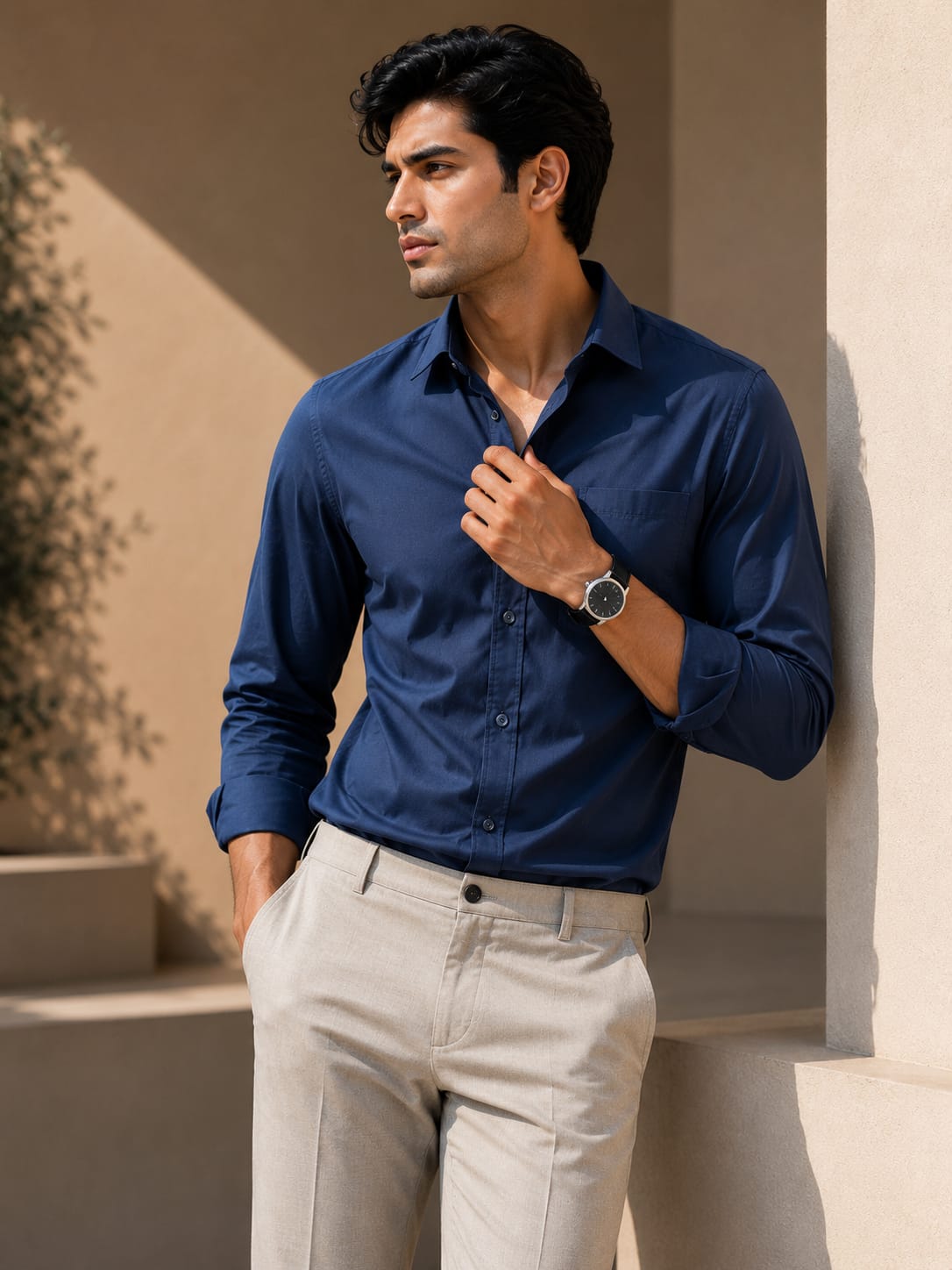 white oxford plain shirt for men (copy)