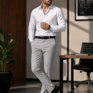 ash grey trousers for men