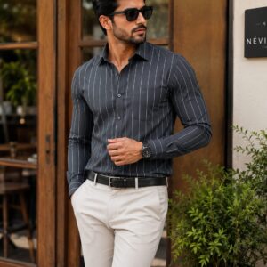 premium cotton oxford strips shirt for men