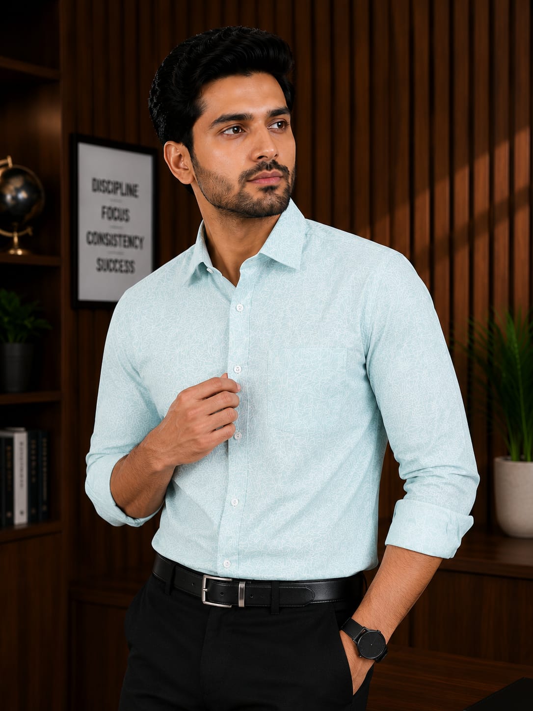 premium cotton oxford print shirt for men (copy)